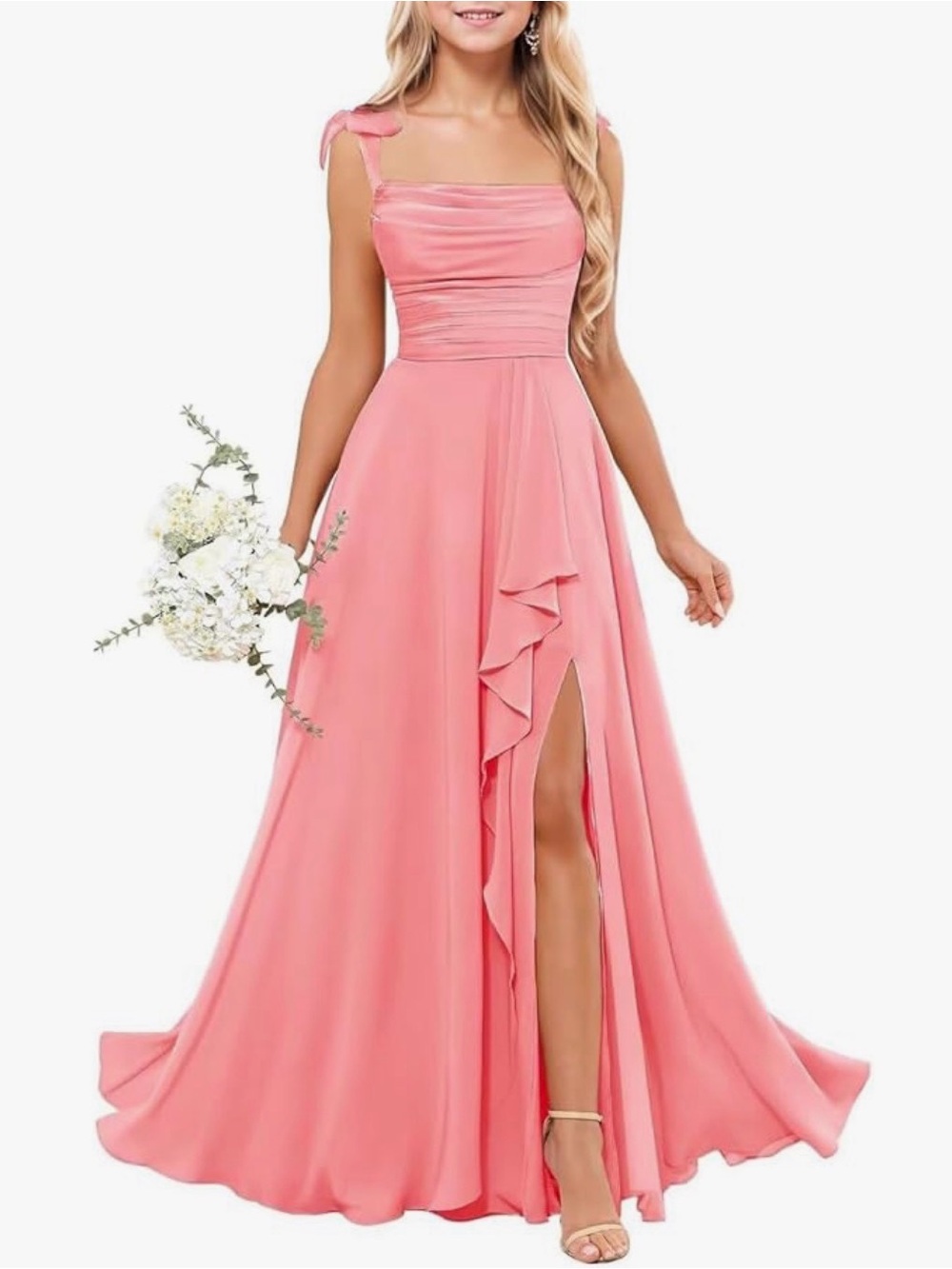 Elegant Pink Maxi Dress